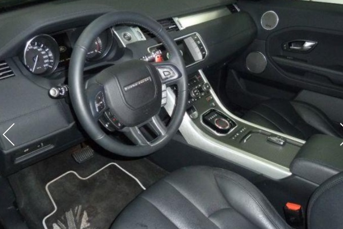 left hand drive LANDROVER RANGE ROVER EVOQUE (01/08/2015) -  